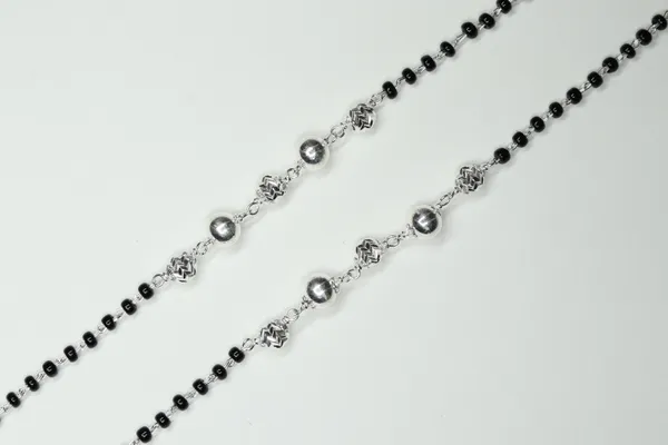 Black_&_Silver_Premium_Quality_Beads_Chain_Anklet_Daily_Wear