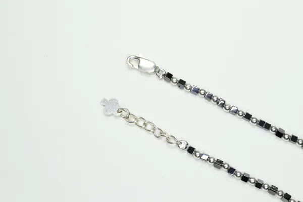 Silver_&_Black_Premium_Quality_Beads_Chain_Anklet_Daily_Wear