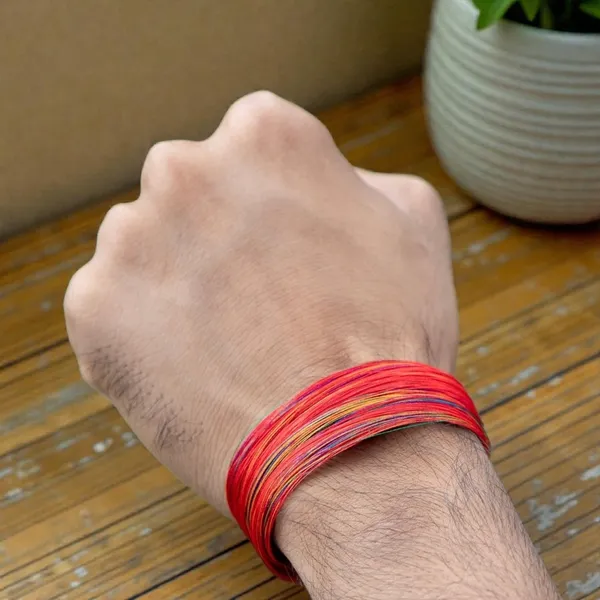 Thread_Coloured_Moli__Silver_Bracelet