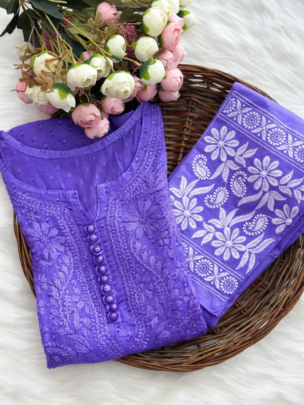 Lavender_Dobby_Cotton_Pant_Set_For_Women