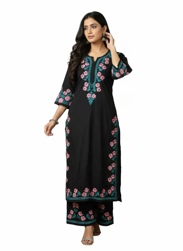Aliza_Chikan_Black_Rayon_Cord_Set_For_Women