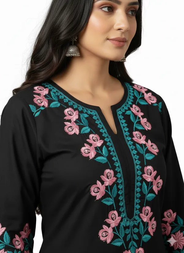 Aliza_Chikan_Black_Rayon_Cord_Set_For_Women