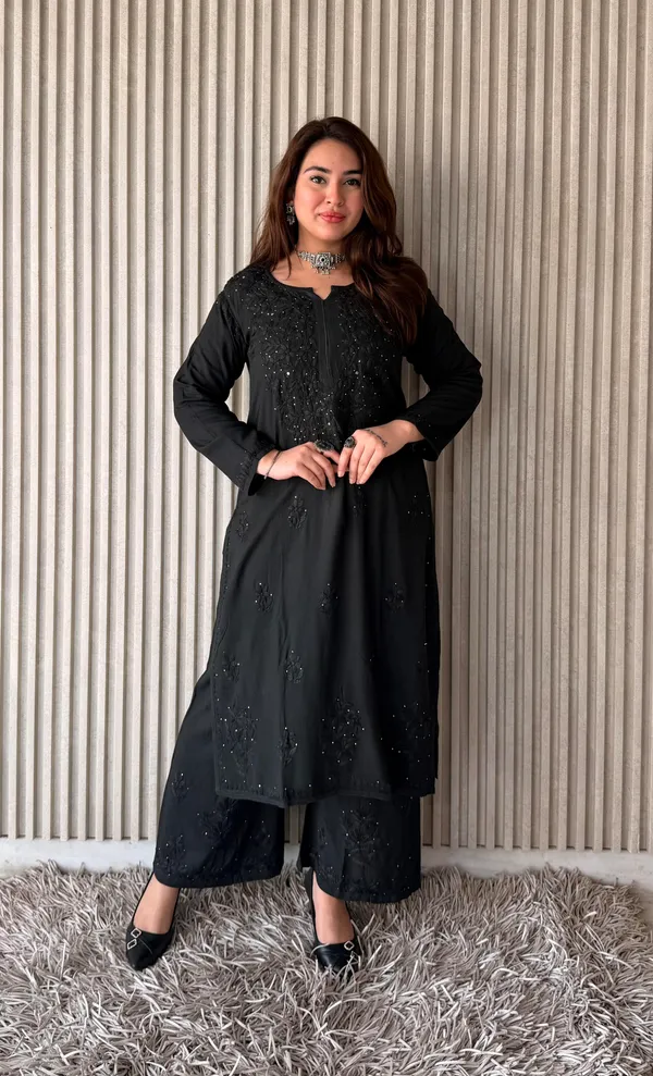 Black_Rayon_Chikankari_Mukesh_Plazo_Set_For_Women