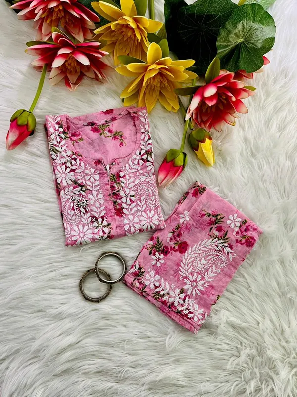 Pink_Print_Chikankari_Mulmul_Set_For_Women