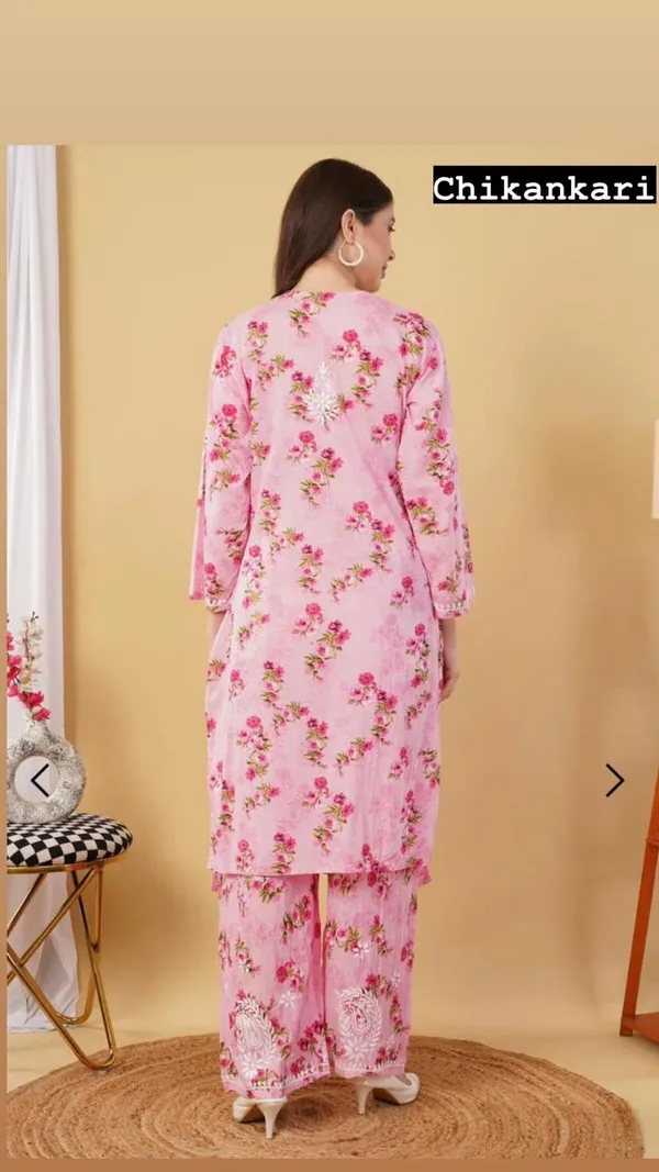 Pink_Print_Chikankari_Mulmul_Set_For_Women