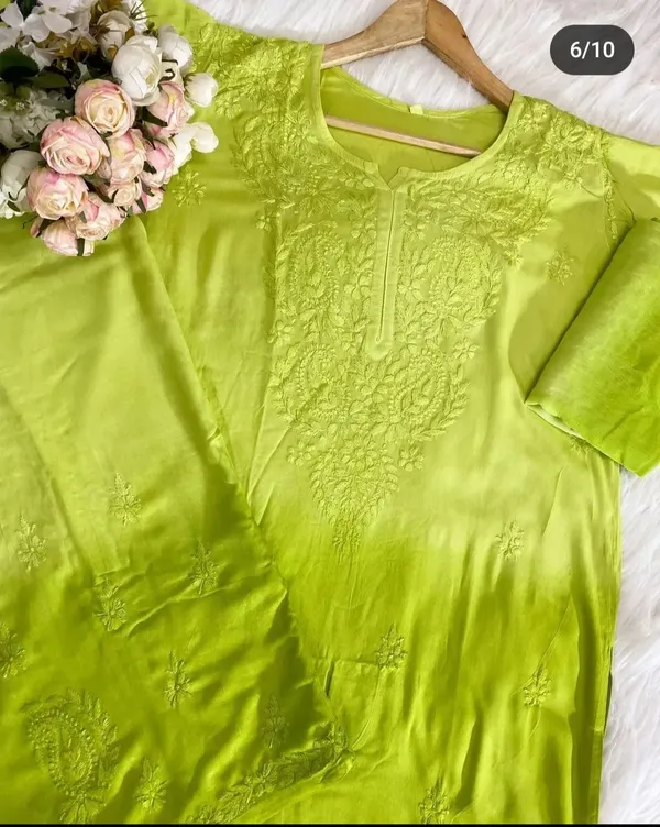 Pista_Green_Rayon_Chikankari_Ombre_Palazzo_Dupatta_Set_For_Women