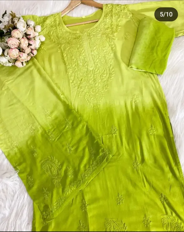 Pista_Green_Rayon_Chikankari_Ombre_Palazzo_Dupatta_Set_For_Women