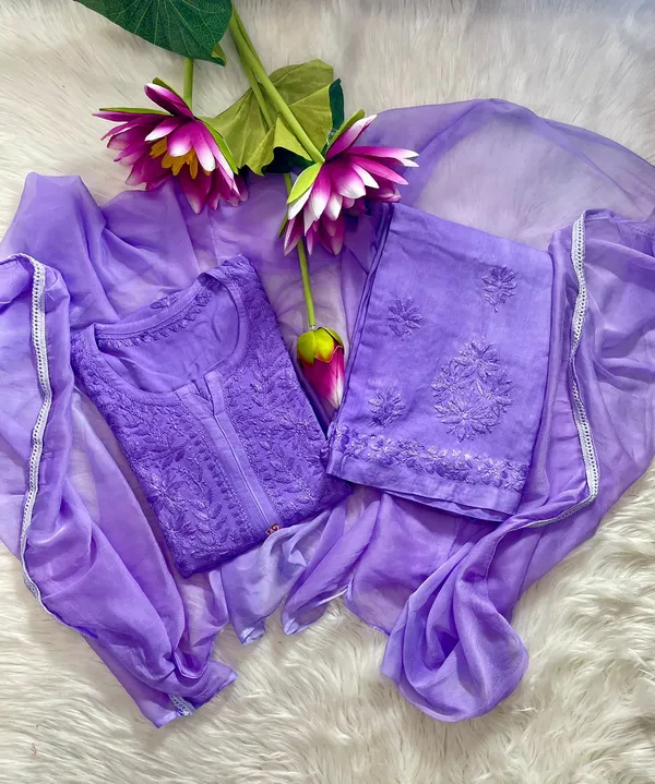 Rayon_Lavender_Chikankari_Palazzo_Dupatta_Set_For_Women