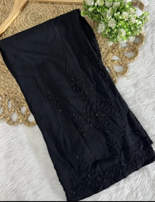 Black_Rayon_Chikankari_Palazzo_Mukesh_Set_For_Women