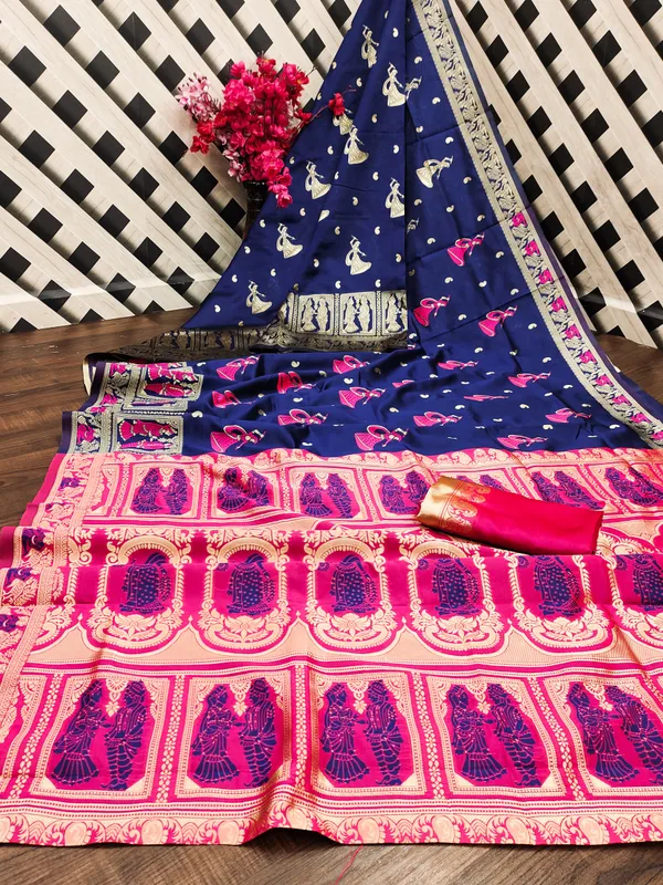 Woven_Design_Bollywood_Baluchari_Silk_Saree