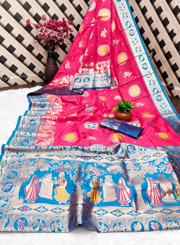 Woven_Design_Bollywood_Baluchari_Silk_Saree