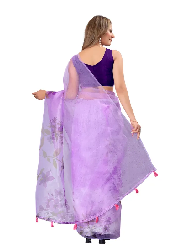 Floral_Printed_Organza_Saree