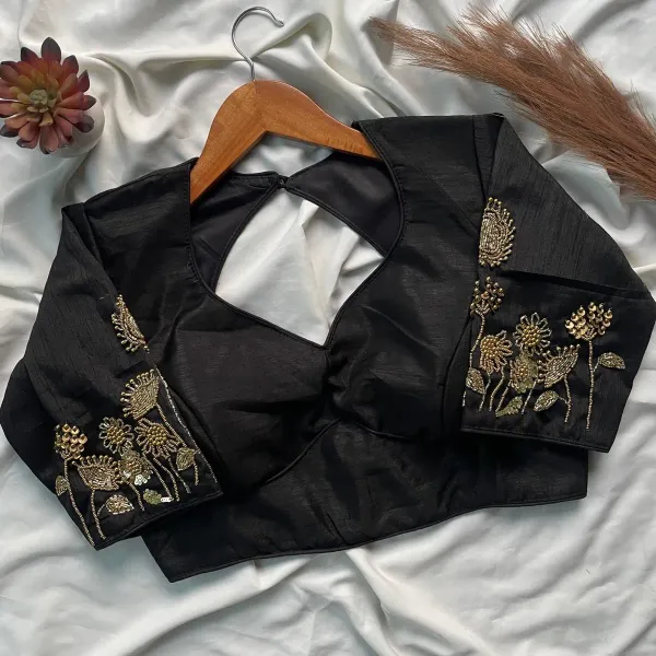 Statement_Back_Cut_Pure_Silk_Blouse_with_Artisan_Handwork