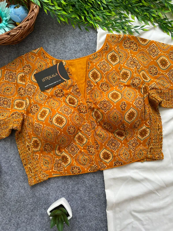 Ajrak_Print_Cotton_Jacket_Blouse