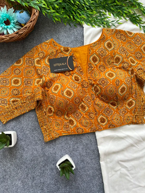 Ajrak_Print_Cotton_Jacket_Blouse