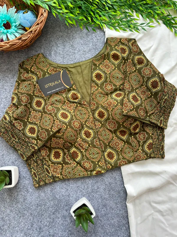Ajrak_Print_Cotton_Jacket_Blouse