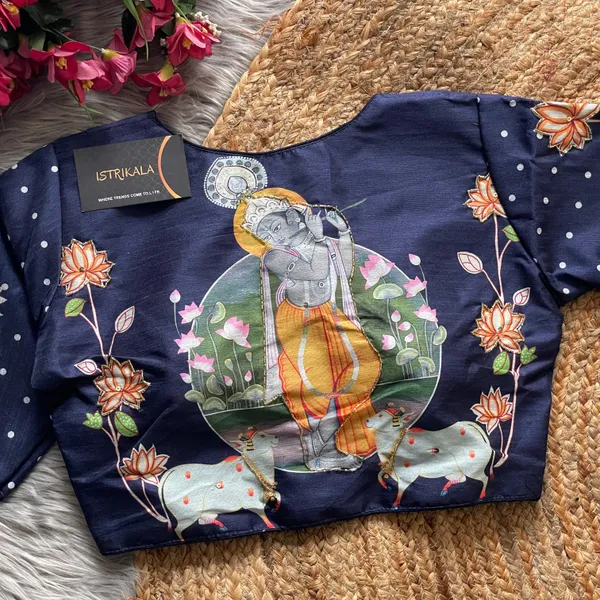 Blue_Pure_Silk_Handcrafted_Boutique_Collection