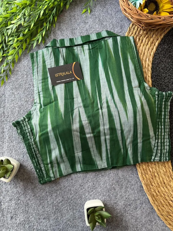 Istrikala_Ikat_Collar_Smocked_Blouse