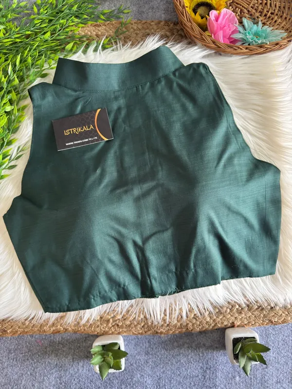 Mandarin_Collar_Front_Button_Sleeveless_Blouse