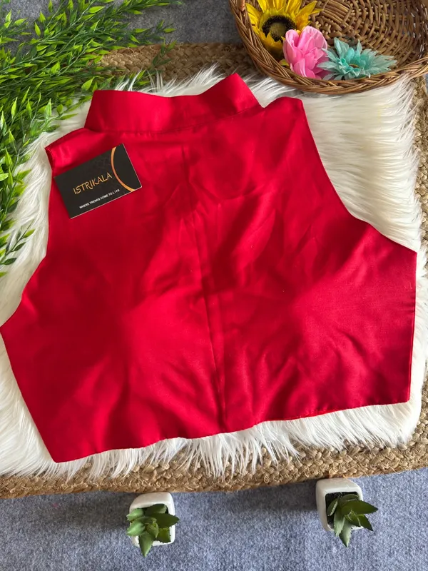 Mandarin_Collar_Front_Button_Sleeveless_Blouse