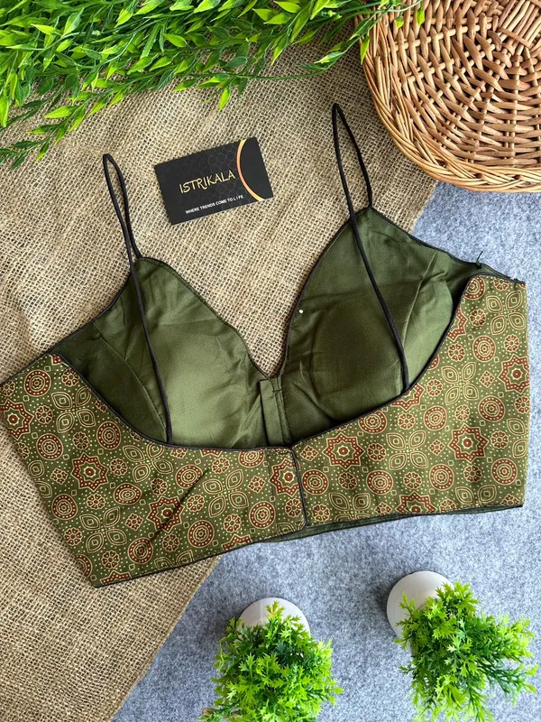 Diwali_Special_Ajrakh_Print_Spaghetti_Strap_Padded_Blouse