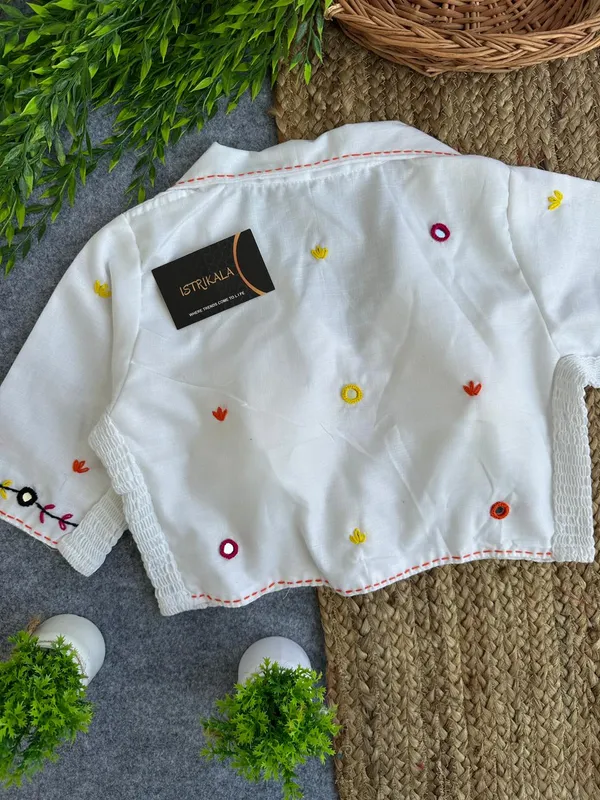Diwali_Special_Hand_Embroidered_Mirror_Work_Crop_Blouse