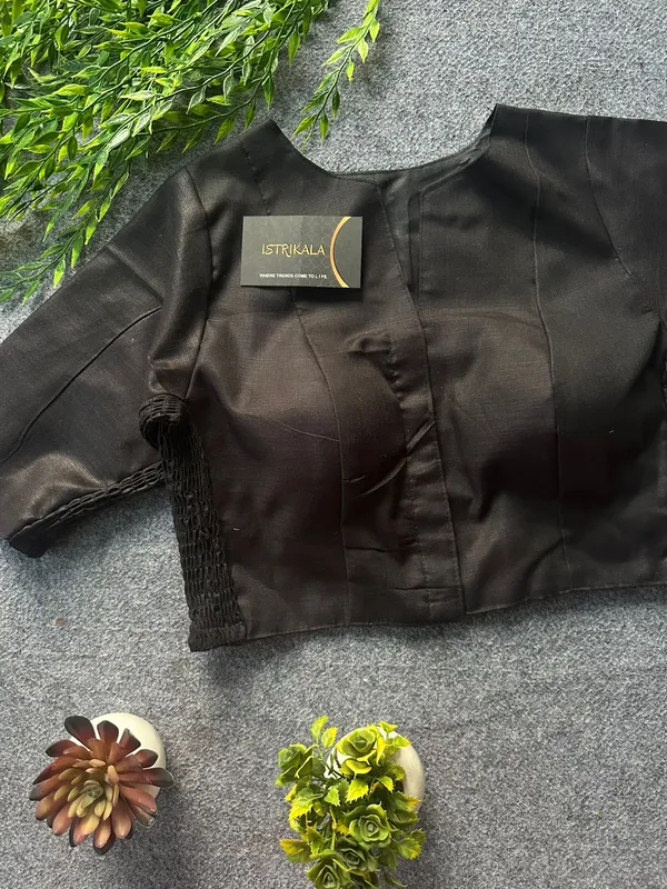 Plain_Cotton_Stretchable_Blouse_for_Saree_(38–42)