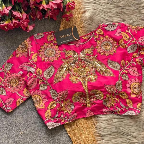 Premium_Cotton_Print_Silk_Blouse_with_Handcrafted_Work_–_Boutique_Style
