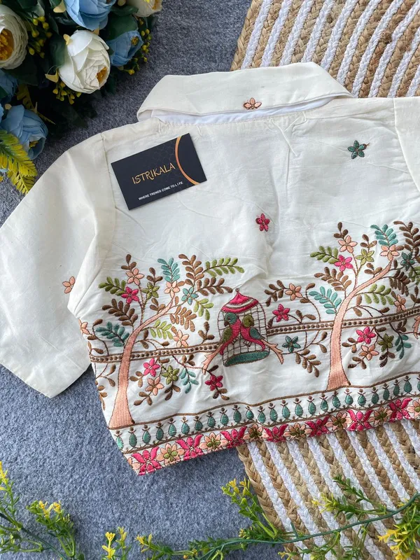 Premium_Floral_Embroidered_Cotton_Saree_Blouse