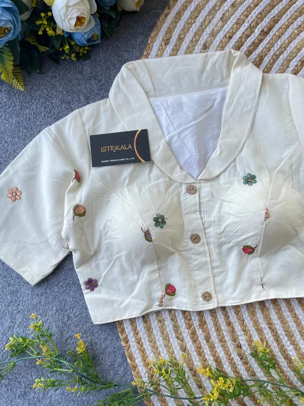 Premium_Floral_Embroidered_Cotton_Saree_Blouse