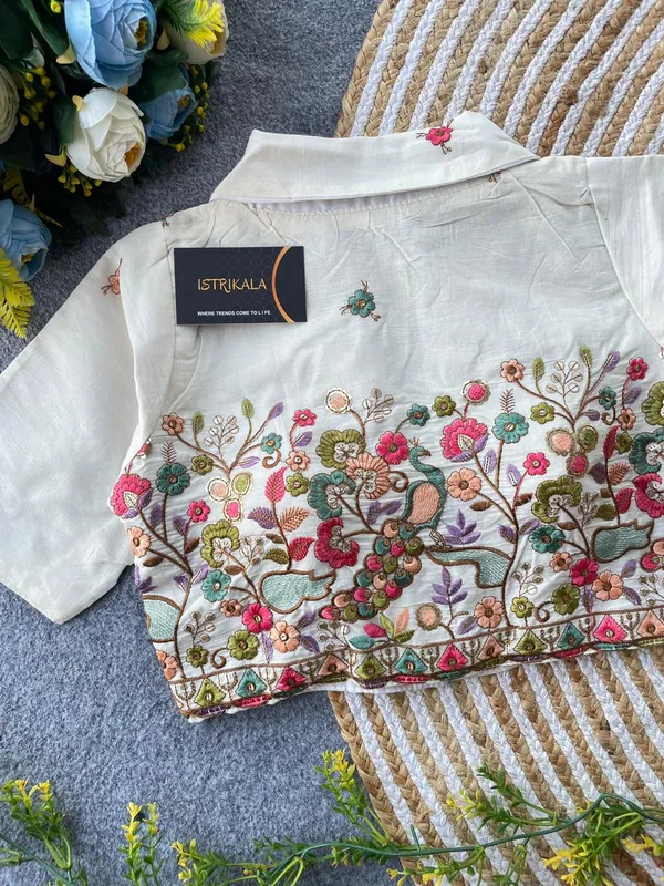 Premium_Floral_Embroidered_Cotton_Saree_Blouse
