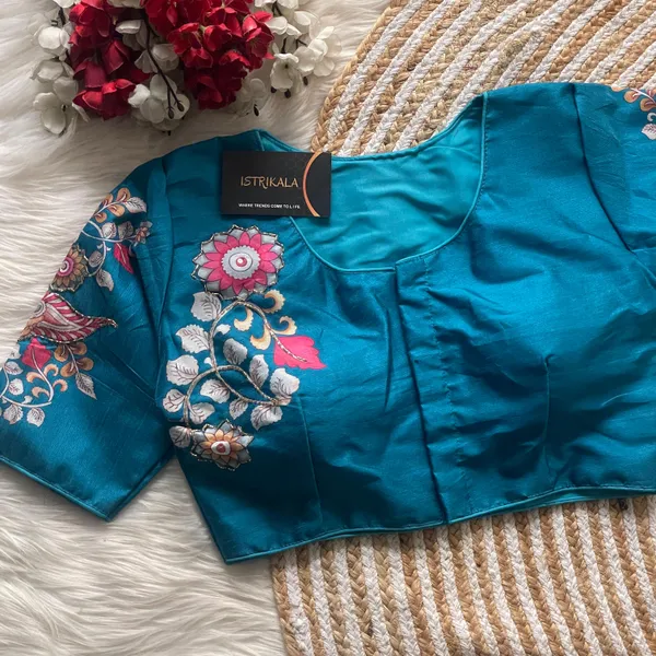 Blue_Pure_Silk_Designer_Boutique_Collection
