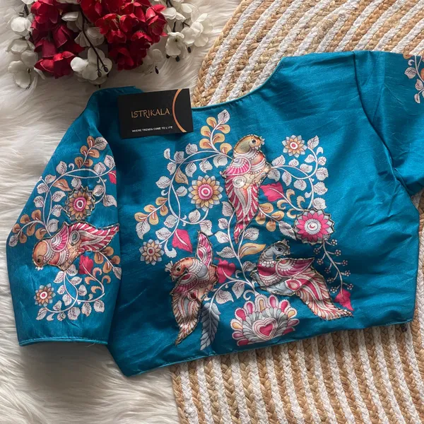 Blue_Pure_Silk_Designer_Boutique_Collection