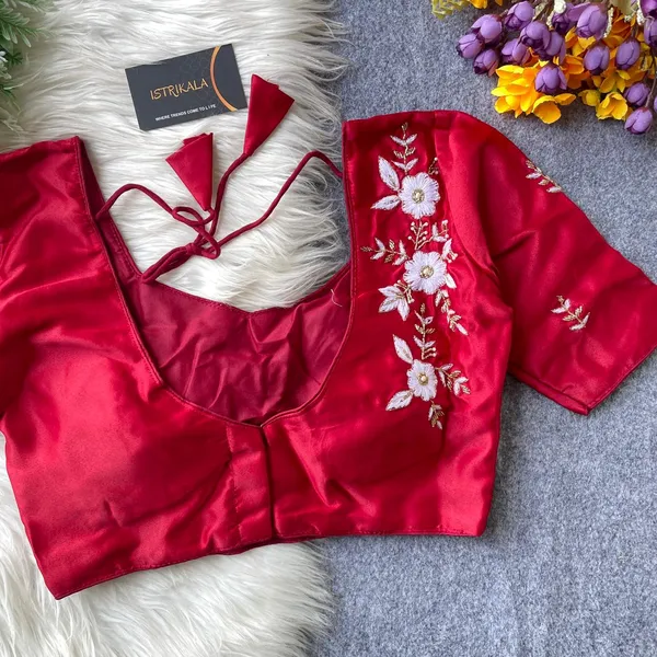 Ruby_Red_Pure_Silk_Princess-Cut_Blouse_with_Heavy_Pure_Handwork_&_V-Back