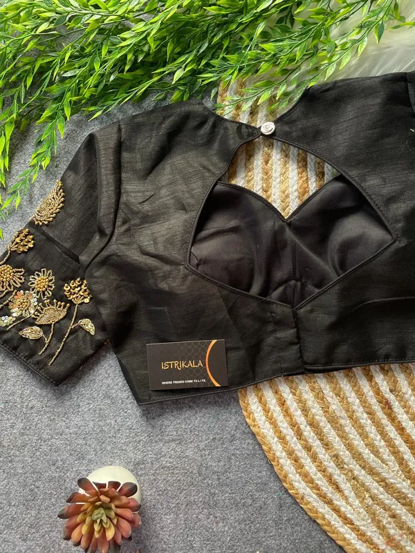 Statement_Back_Cut_Pure_Silk_Blouse_with_Artisan_Handwork