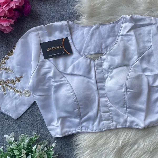 White_Satin_Silk_Embroidered_Designer_Blouse_for_Women
