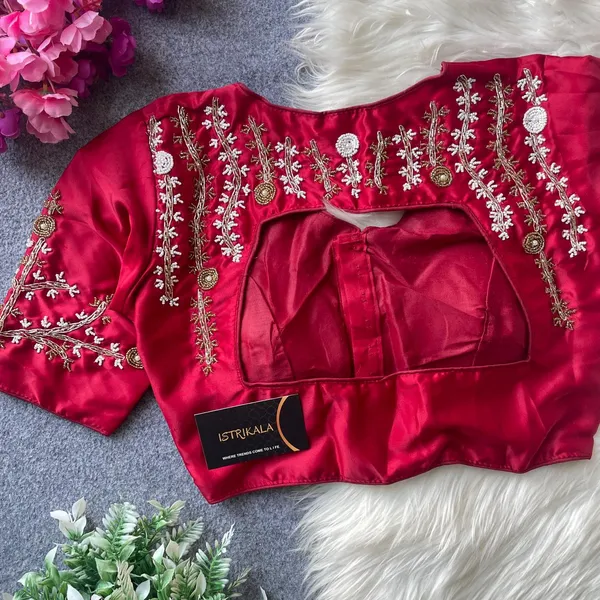Wine_Red__Satin_Silk_Embroidered_Designer_Blouse_for_Women