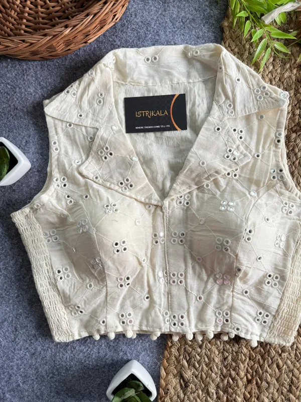 Women’s_Cotton_Slub_Embroidered_Top_|_Shirt_Collar_Ethnic_Fusion_Wear
