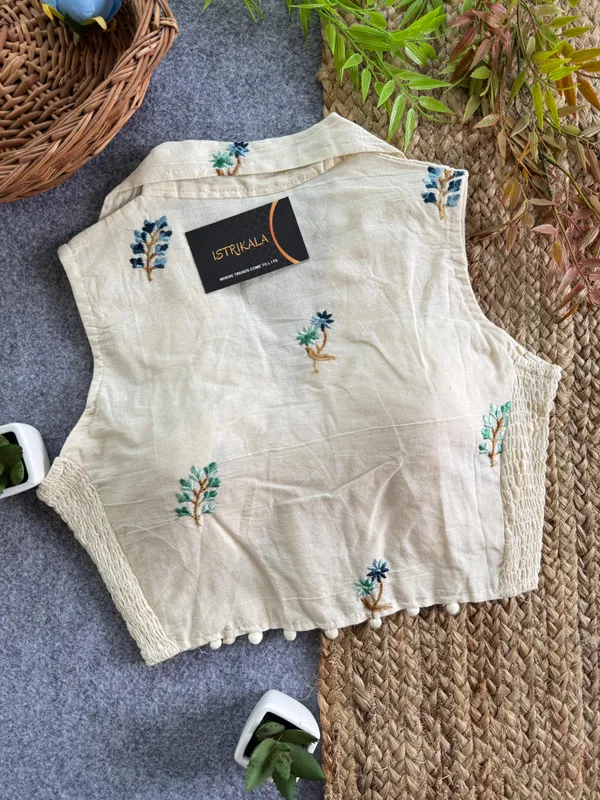 Women’s_Cotton_Slub_Embroidered_Top_|_Shirt_Collar_Ethnic_Fusion_Wear