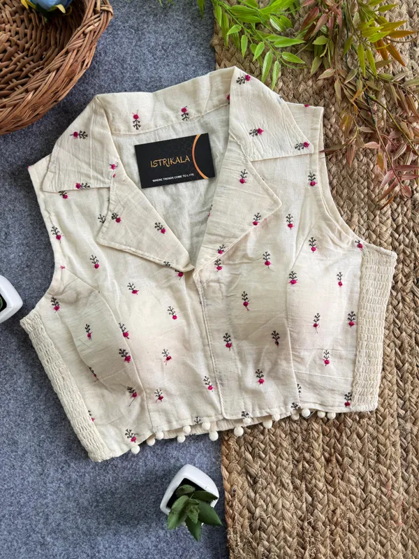 Women’s_Cotton_Slub_Embroidered_Top_|_Shirt_Collar_Ethnic_Fusion_Wear