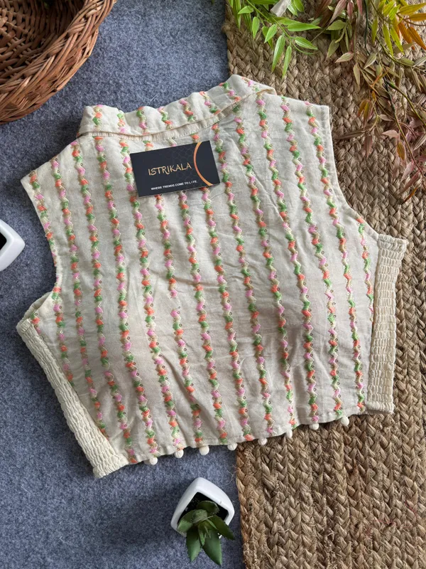 Women’s_Cotton_Slub_Embroidered_Top_|_Shirt_Collar_Ethnic_Fusion_Wear
