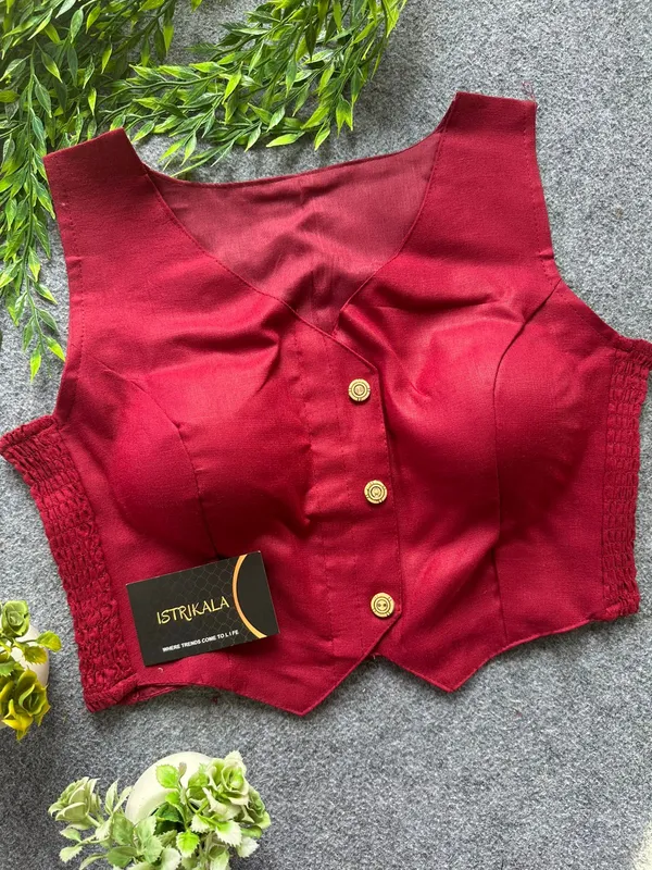 Women’s_Pure_Cotton_Stretchable_Saree_Blouse_|_Front_Open_Designer_Blouse_(Free_Size_34–40)