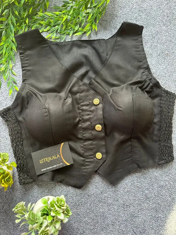 Women’s_Pure_Cotton_Stretchable_Saree_Blouse_|_Front_Open_Designer_Blouse_(Free_Size_34–40)