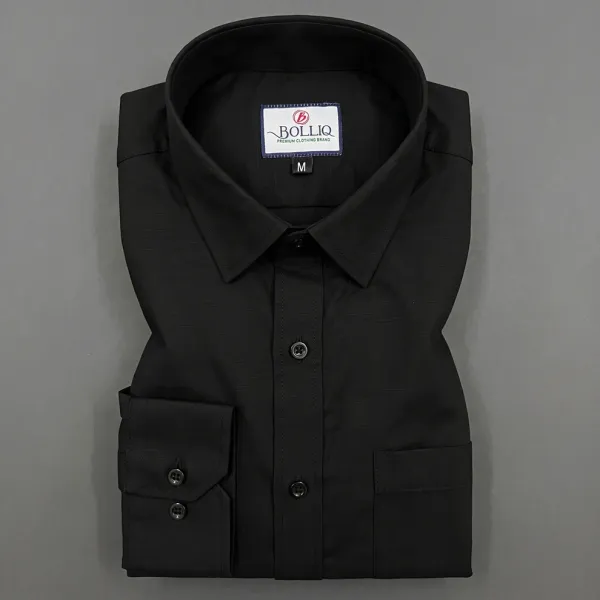 Bolliq_Premium_Black_Cotton-Linen_Shirt