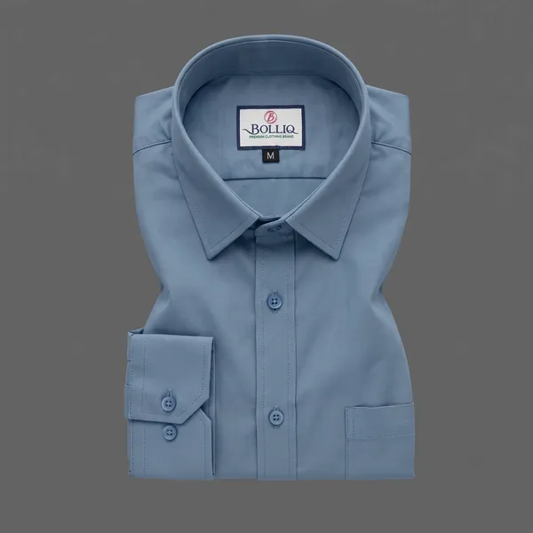 Bolliq_Premium_Dark_Sky_Blue_100_%_Cotton_Linen_shirt