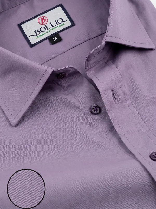 Bolliq_Premium_lavender_100%_Cotton_Linen_Shirt