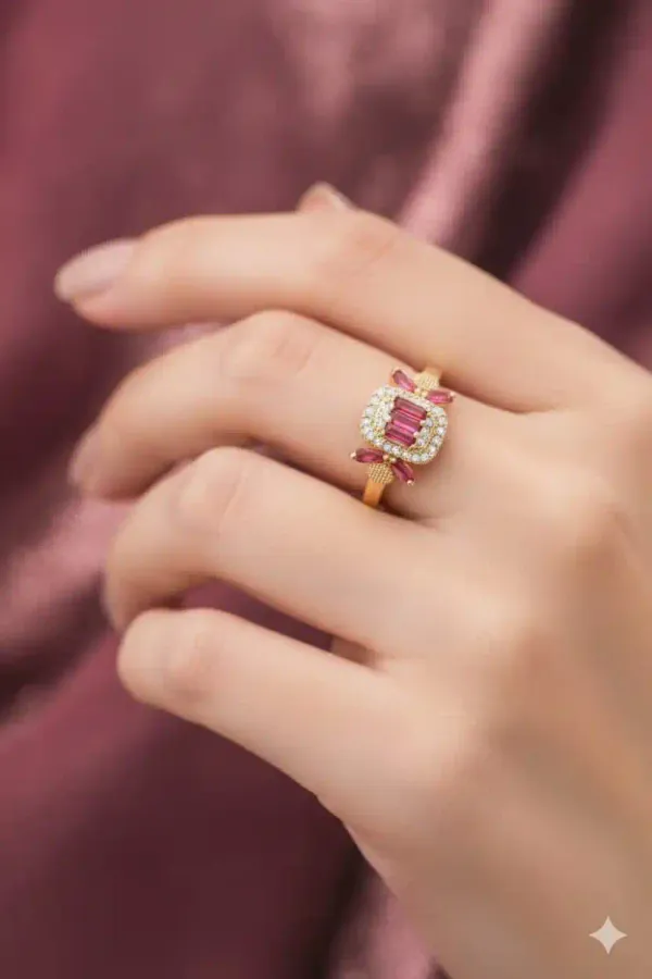 Micro_Gold_Plated_Ad_Diamond_Studded_Pink_Ruby_Square_Designer_Ring