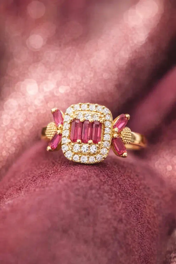 Micro_Gold_Plated_Ad_Diamond_Studded_Pink_Ruby_Square_Designer_Ring