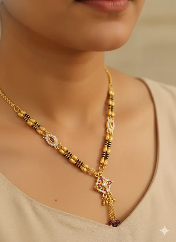 Micro_Gold_Plated_Ad_Diamond_Studed_Fancy_Square_Mangalsutra