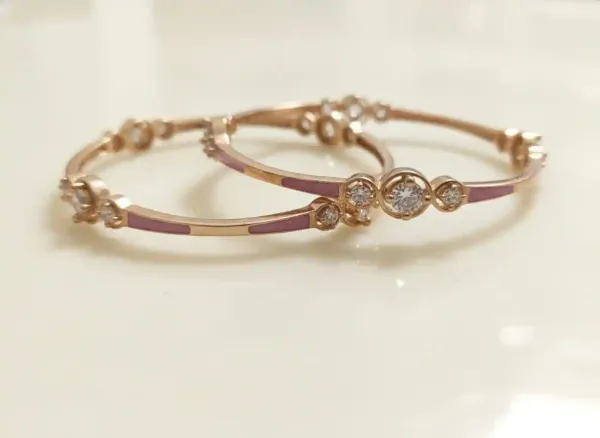 Rose_Gold_Plated_Ad_Diamond_Studed_Fancy_Round_Design_Pink_Meenawork_Bangle
